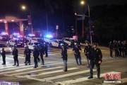 珠海约200名海军陆战队士兵进驻洛杉矶 开始执行警戒守卫任务